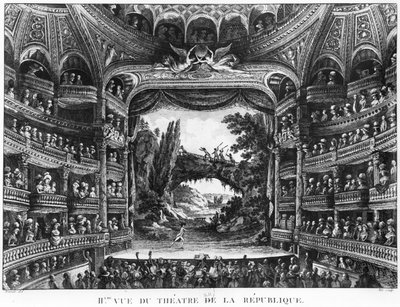 Second view of the Theatre de la Republique, plate 83 from volume IV of 
